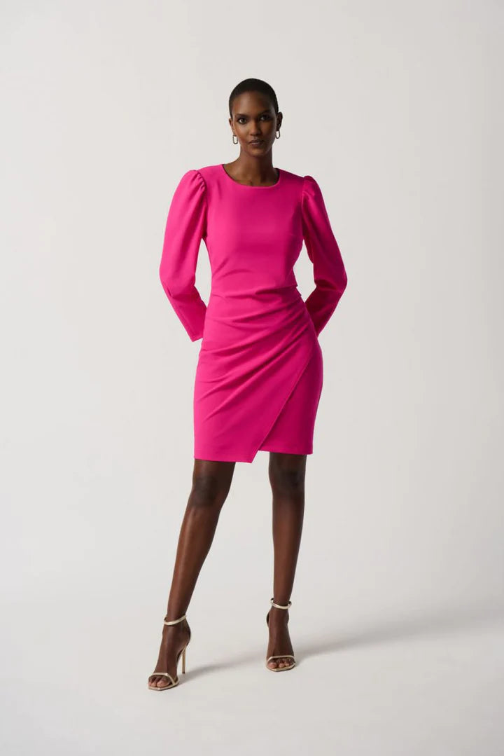Joseph Ribkoff Shocking Pink Sheath Dress