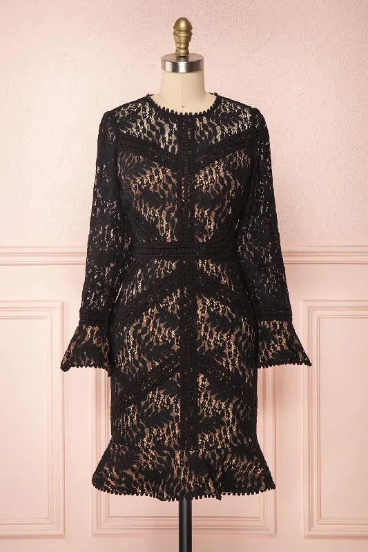 Jessamy Noire | Long Sleeve Lace Dress