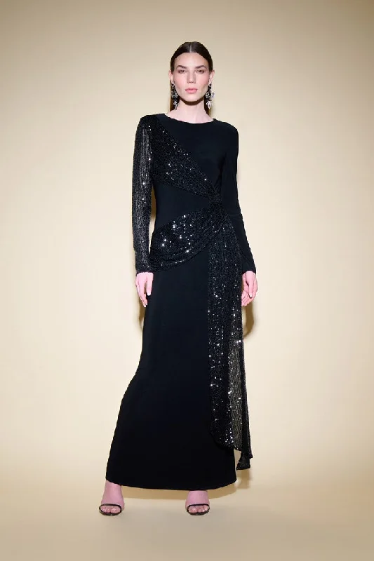 Joseph Ribkoff BOATNECK LONG OCCASION DRESS