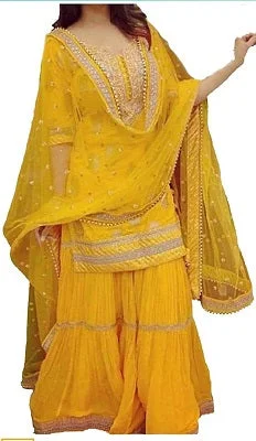 L152, Haldi Rasam Dress, Size (XS-30 to XL-38)