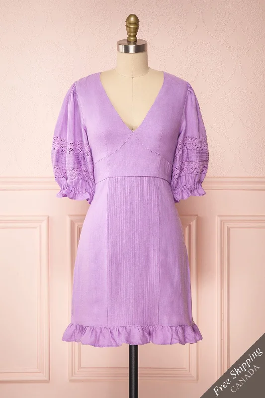 Jeneva | Puffy Sleeve Dress