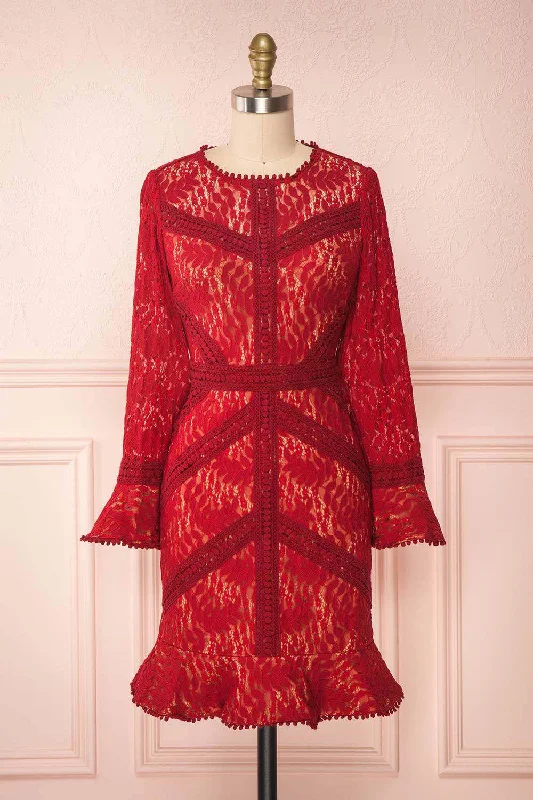 Jessamy Rouge | Long Sleeve Lace Dress