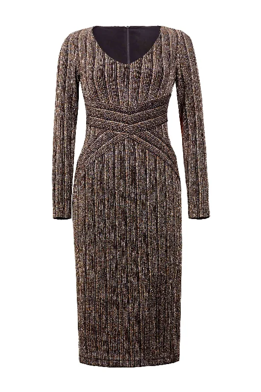 V-Neck Body-Con Dress