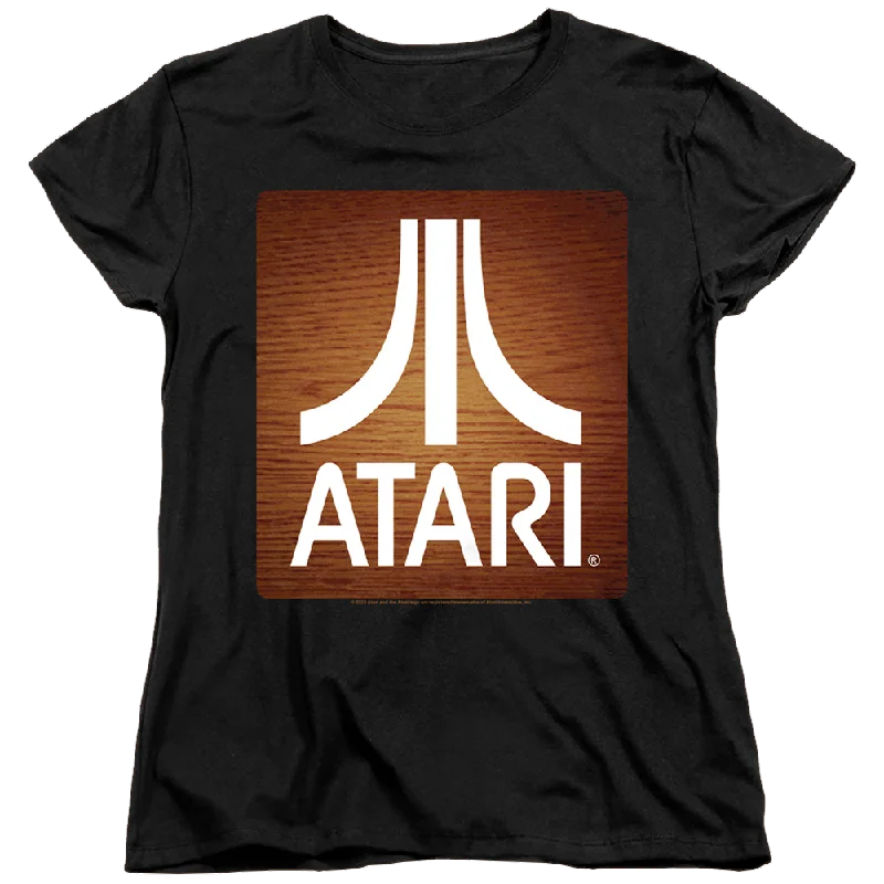 Atari Classic Wood Square - Women's T-Shirt Chenille Brocade Lace