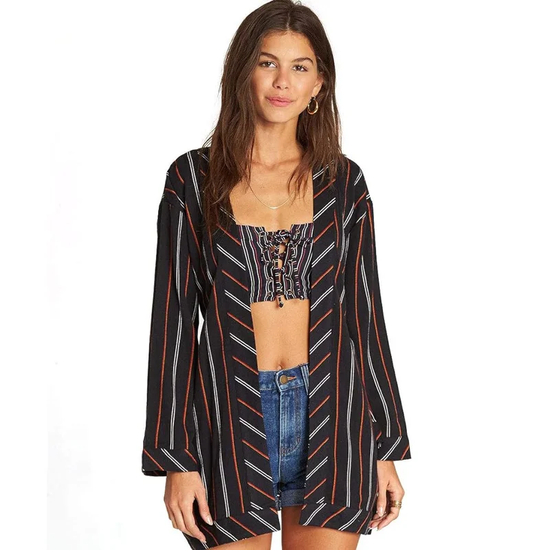 Billabong Secret Tells Women's Top Shirts (Brand New) Chenille Blend Fleece Blend Nylon Blend