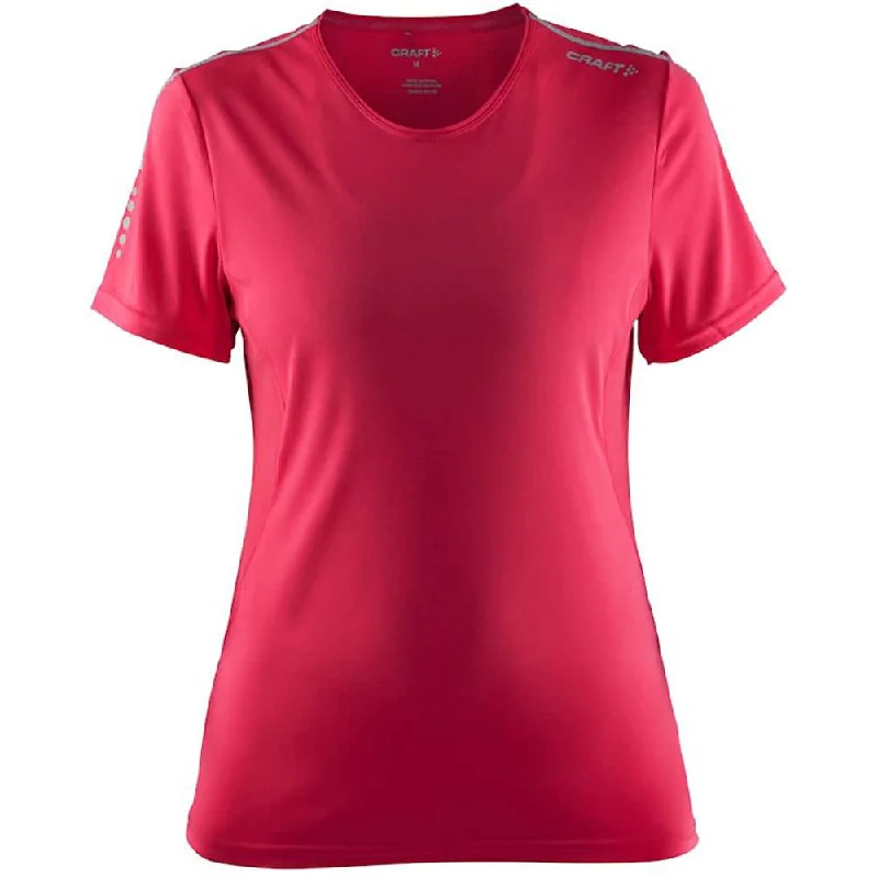 Craft Women's Mind T-Shirt, Pink Terry Blend Velvet Blend Canvas Blend