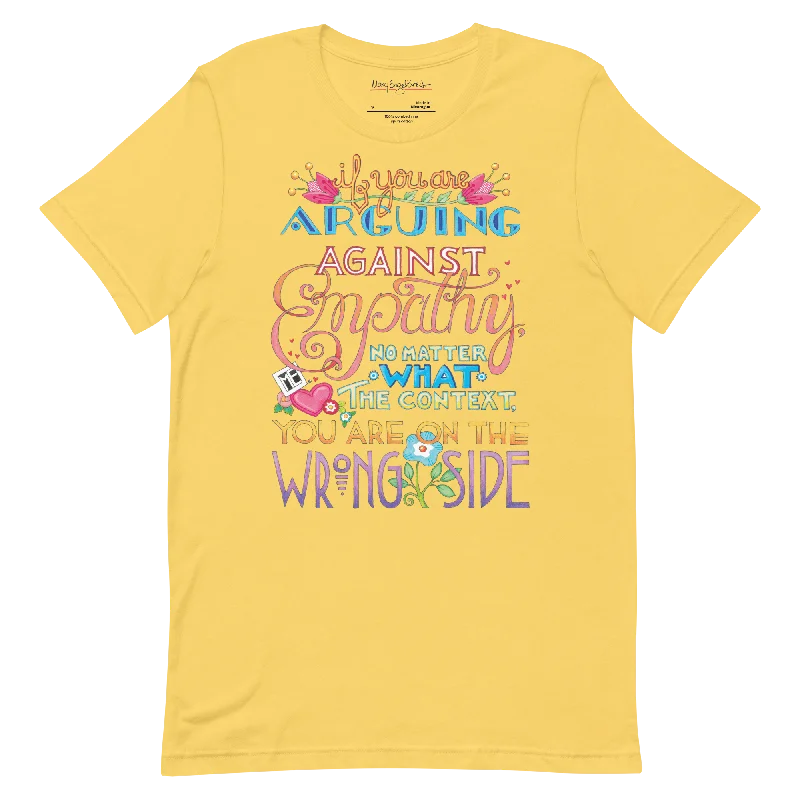 Empathy Unisex T-Shirt Chenille Blend Fleece Blend Nylon Blend