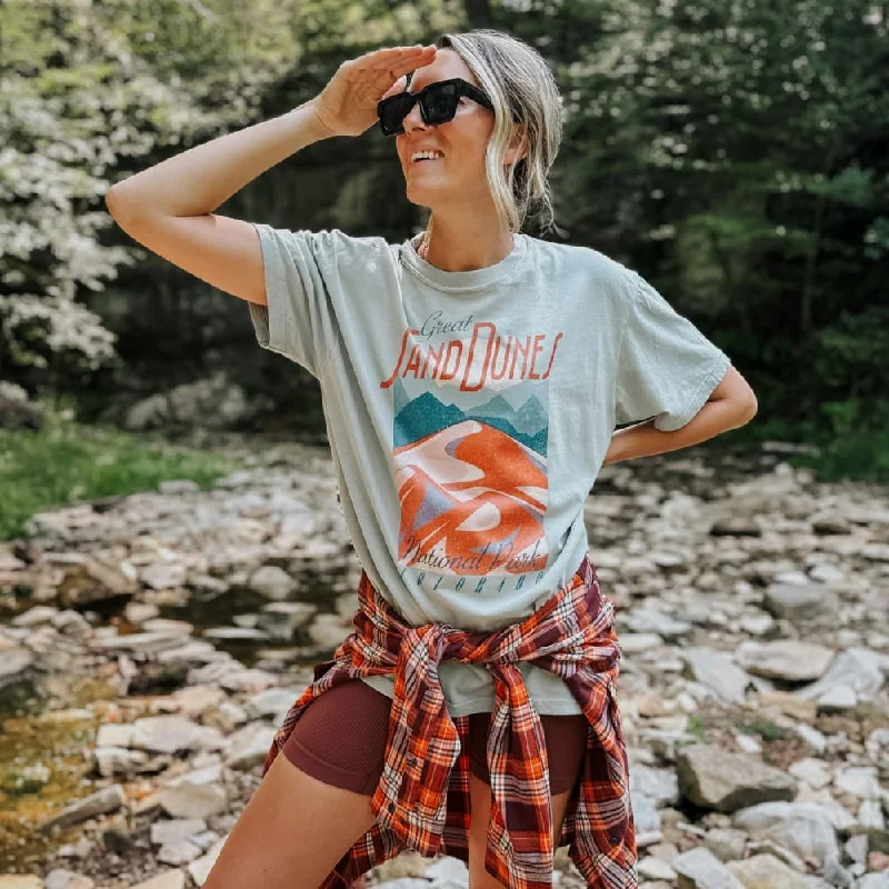 Great Sand Dunes National Park Tee Mesh Blend Leather Blend Suede Blend