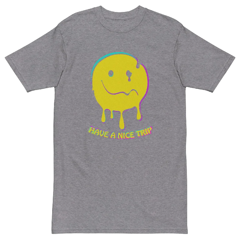 Have A Nice Trip Premium Graphic Tee Hooded Caped Shawl Collar