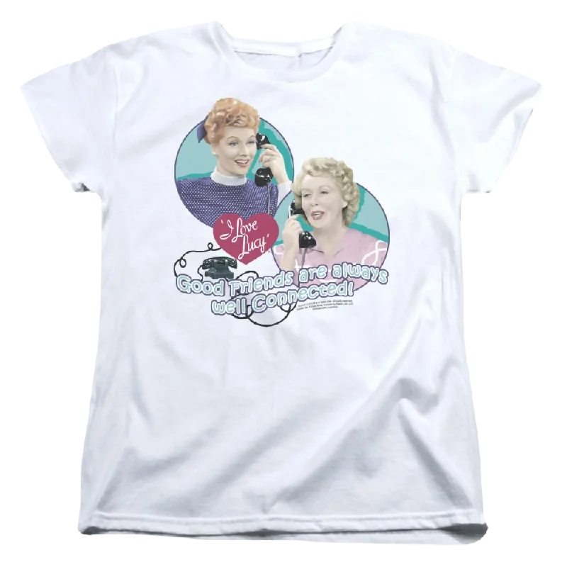 I Love Lucy Always Connected Women's T-Shirt Elasticated Padded Insulated