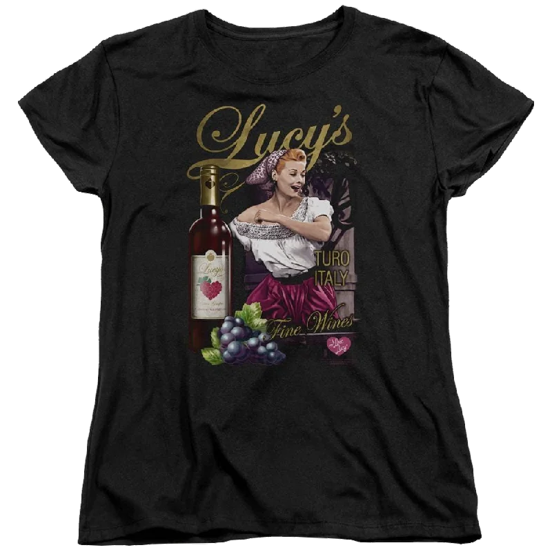 I Love Lucy Bitter Grapes Women's T-Shirt Rayon Velvet Corduroy