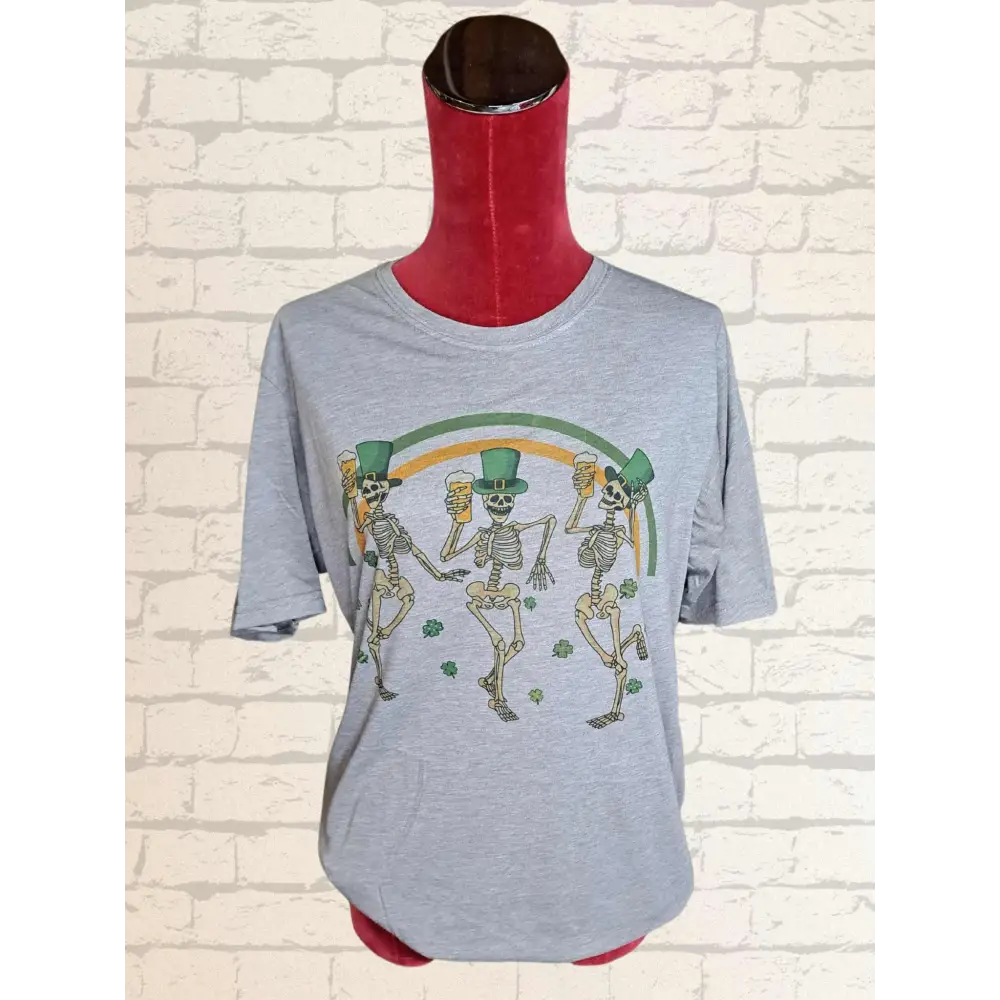 Irish Skeletons Unisex Shirt Chenille Blend Fleece Blend Nylon Blend