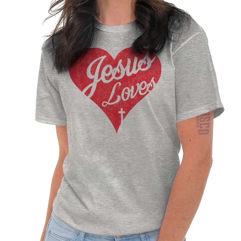 Jesus Loves T Shirt Modern Contemporary Chic