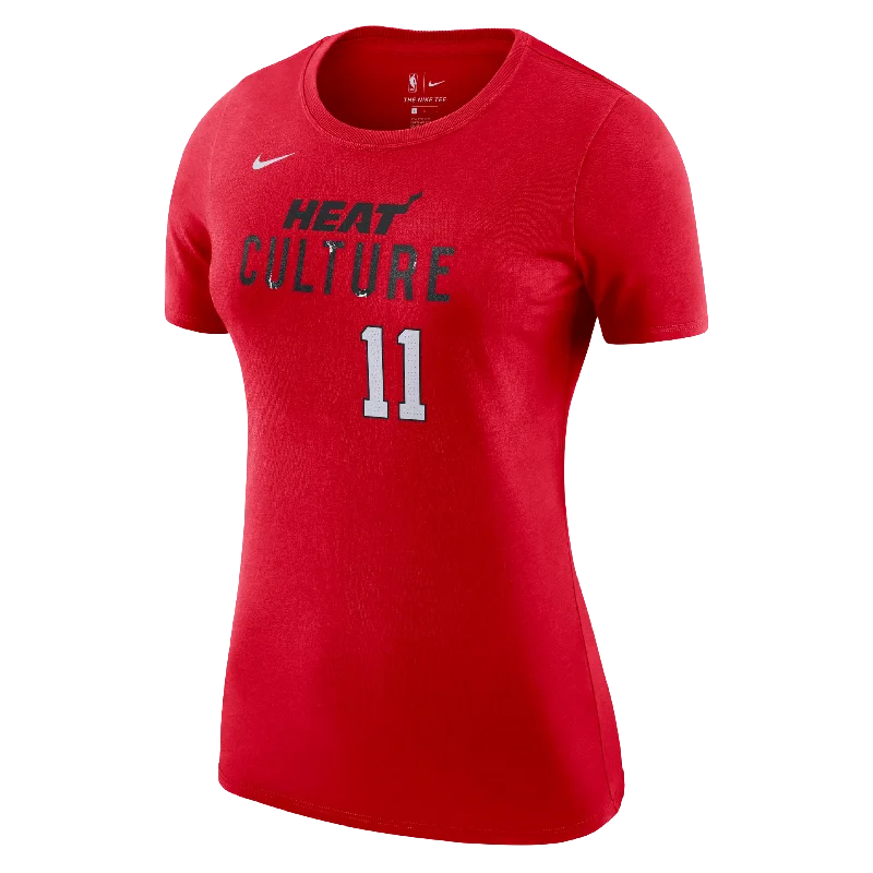 Jaime Jaquez Jr. Nike HEAT Culture: Blood Red Name & Number Women's Tee Chenille Blend Fleece Blend Nylon Blend
