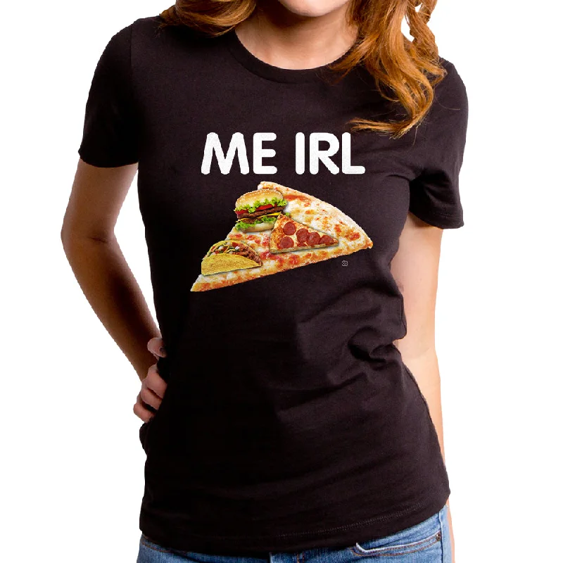 Me IRL Women's T-Shirt Fleece Nylon Spandex