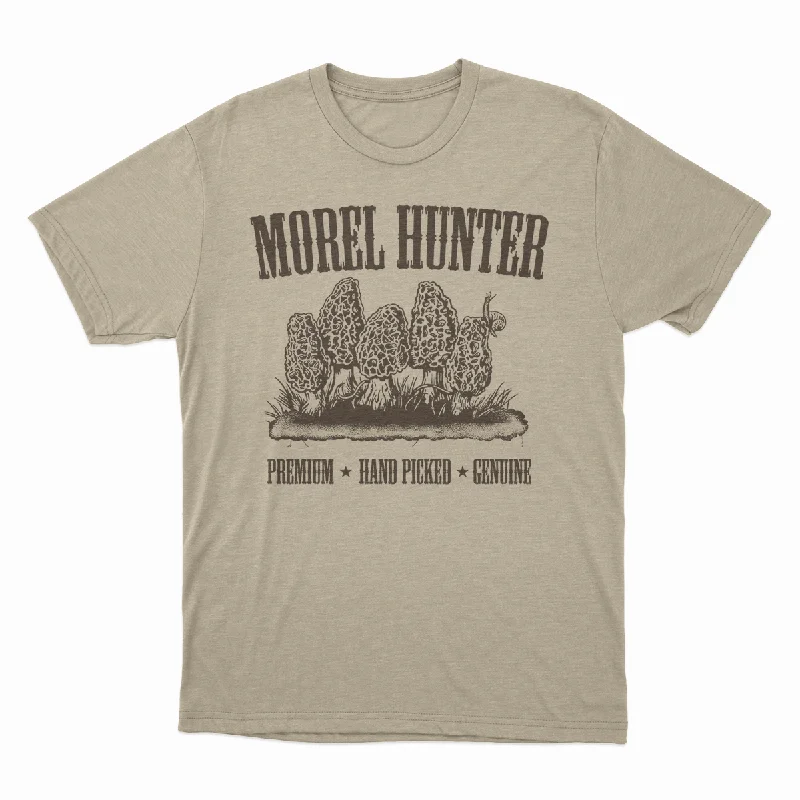 Morel Hunter - Unisex Tee Solid Color Striped Floral