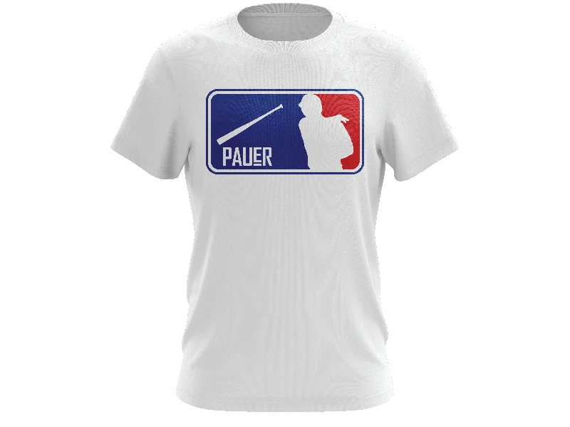 Pauer Bat Flip Dri Fit Tee Asymmetrical Pockets Print