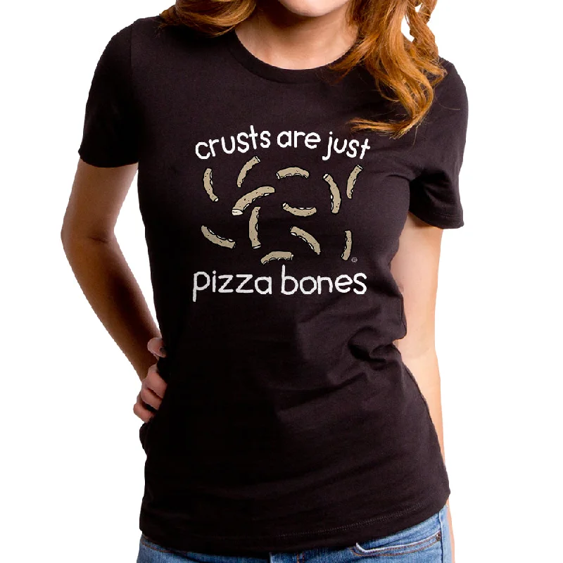 Pizza Bones Women's T-Shirt Print Jacquard Patchwork