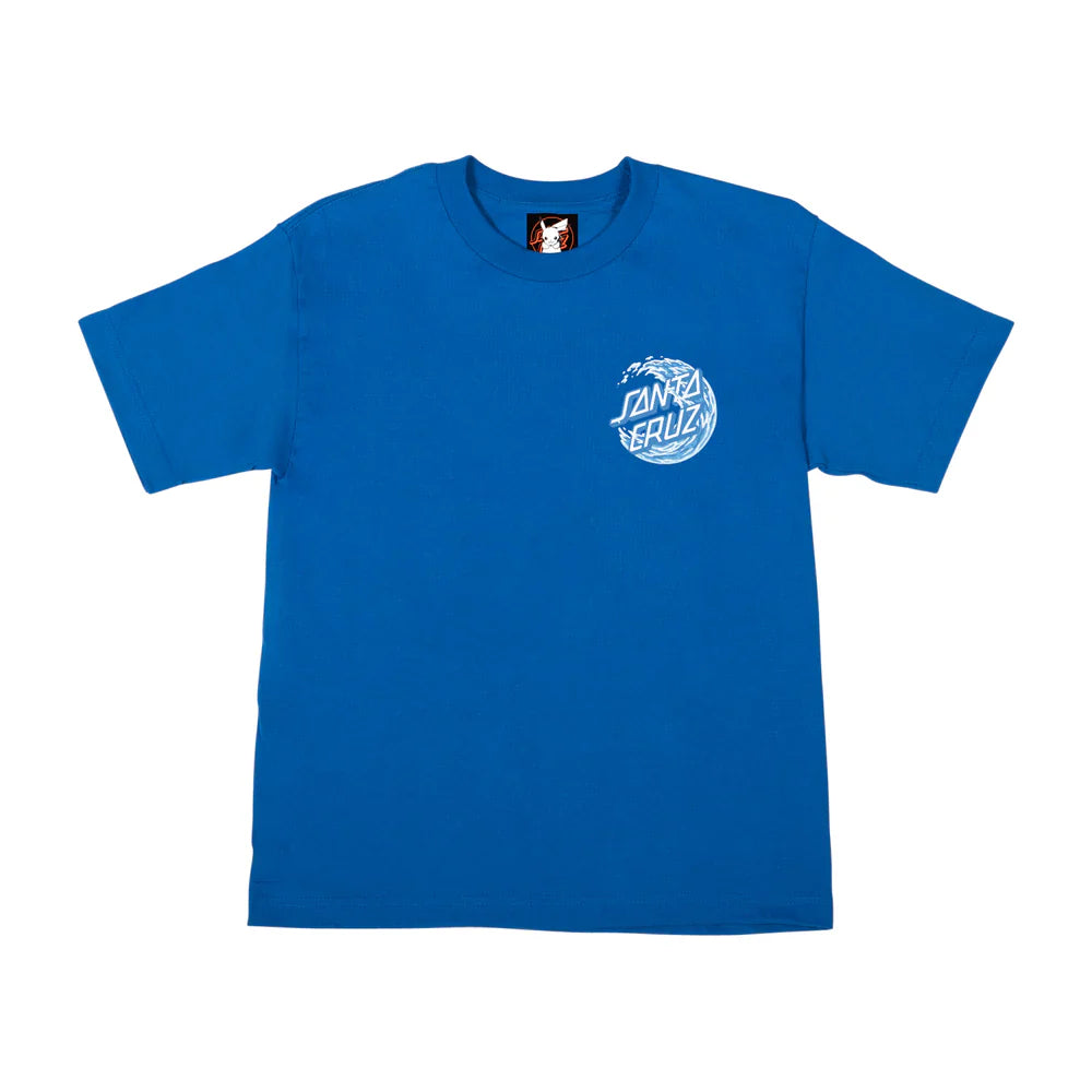Santa Cruz x Pokémon Water Type 1 Youth T-Shirt - Royal Collared T-Shirt Boat Neck A-Line