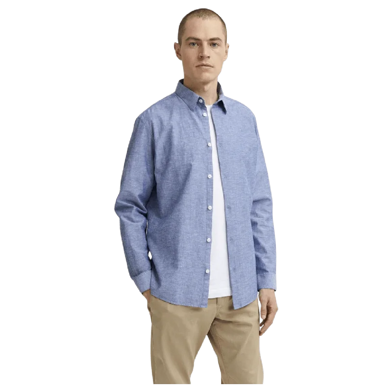 Selected Linen Shirt Long-Sleeved Classic Shirt Basic T-Shirt Crew Neck Short Sleeve