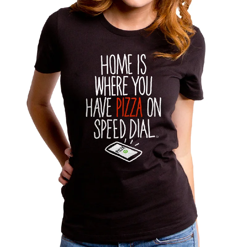 Speed Dial Women's T-Shirt Fleece Nylon Spandex