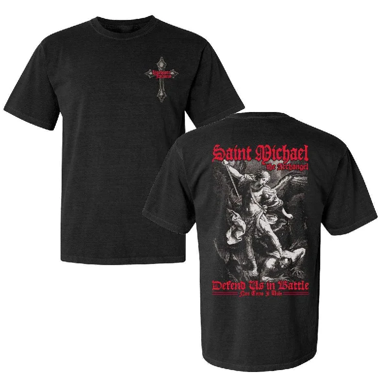 Saint Michael Tee Silk Blend Satin Velvet