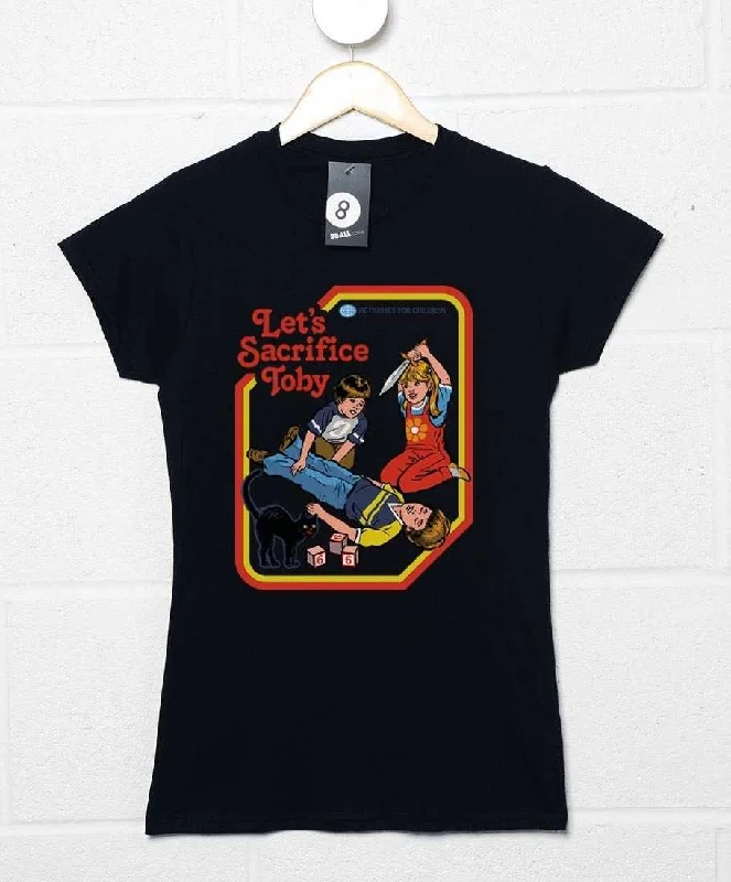 Steven Rhodes Let's Sacrifice Toby Womens Style T-Shirt Mesh Fabric Canvas Fabric Denim Fabric