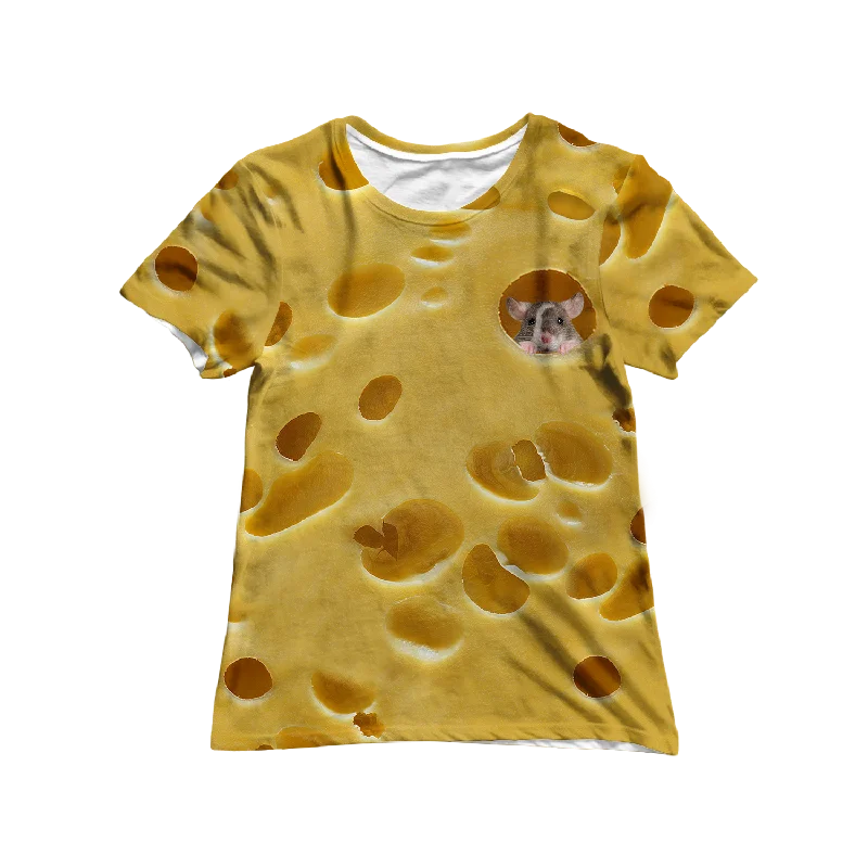 Swiss Mouse Women's Tee Handmade Hand-knitted Hand-woven