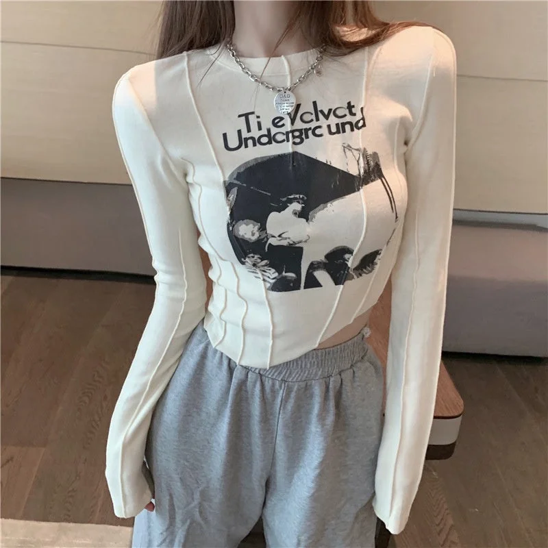 Ti E Velvet Underground T-Shirt Print Jacquard Patchwork
