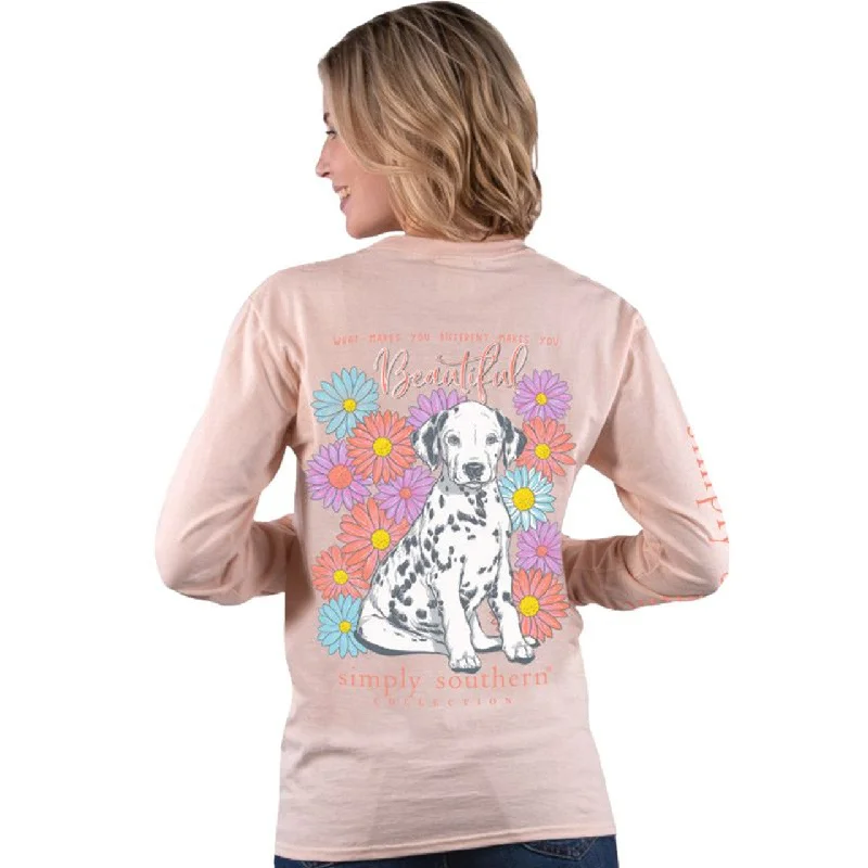 "What Make's You Different" Women's Long Sleeve Tee Polka Dot Checkered Tartan