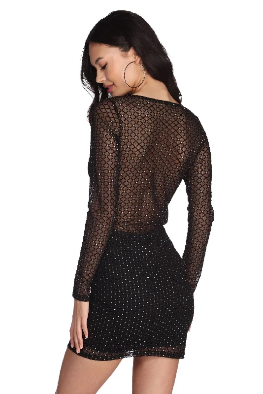 A Complete Mesh Mini Dress Tunics Gym athletic