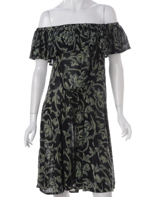 Label Imogen Frill Top Dress Tunics Long Elegant