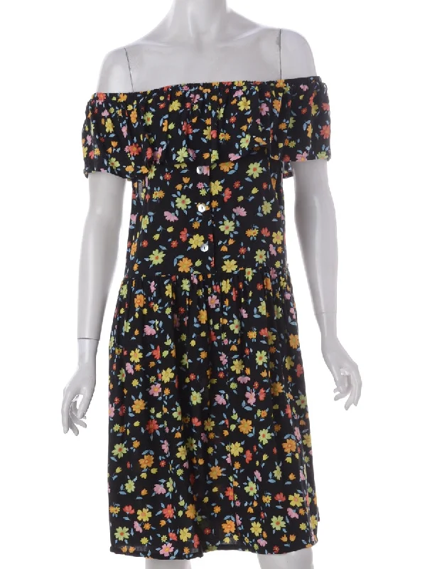 Label Imogen Frill Top Dress Crew Neckline Sporty