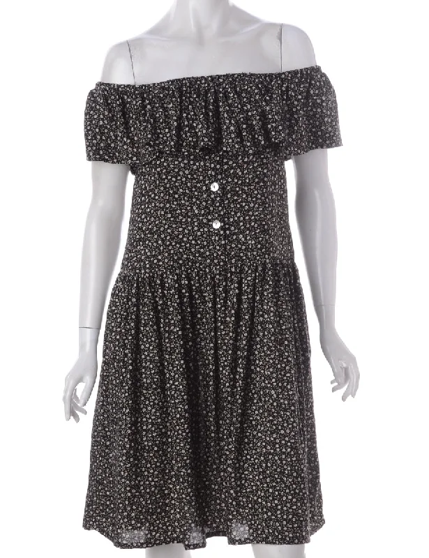 Label Imogen Frill Top Dress Turtleneck Warm Winter