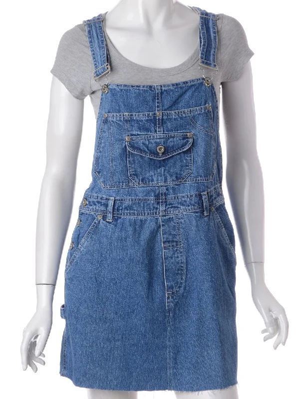 Label Jenny Dungaree Denim Dress Tunics Cozy comfortable