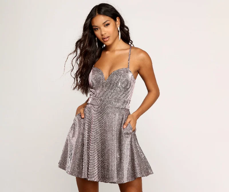 Melanie Glitter Tulle Party Dress Tunics Spring floral