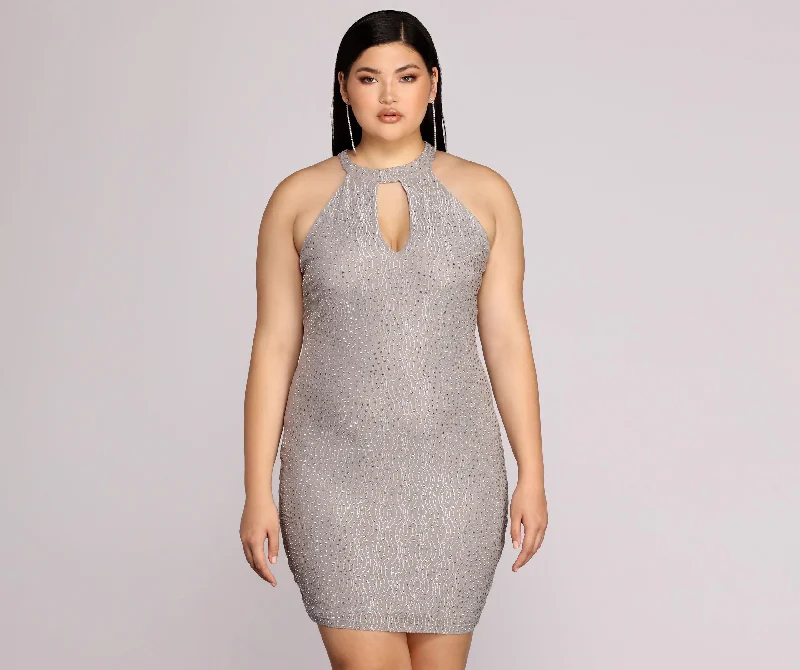 Plus Stunning In Silver Formal Dress Tunics Recommended stylist