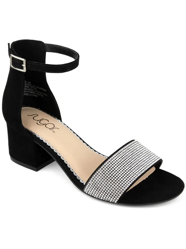 SGRNOELLE4 Womens Faux Suede Dressy Block Heel Tunics Trendy modern