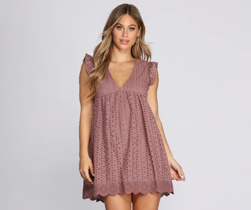 Sweet Girl Mini Dress empire Waist empire