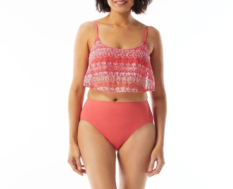 Bondi Crop Top 2 Houndstooth Herringbone Solid